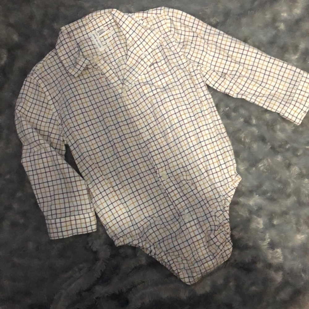 Janie and Jack button down long sleeve bodysuit